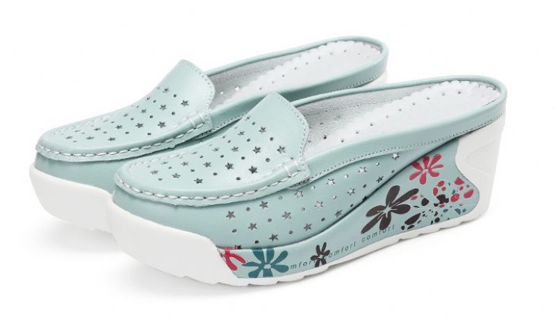 Salome Dames Zomer Clogs Met Platform Schoenen - Wit