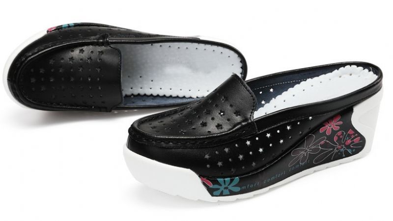 Salome Dames Zomer Clogs Met Platform Schoenen - Wit