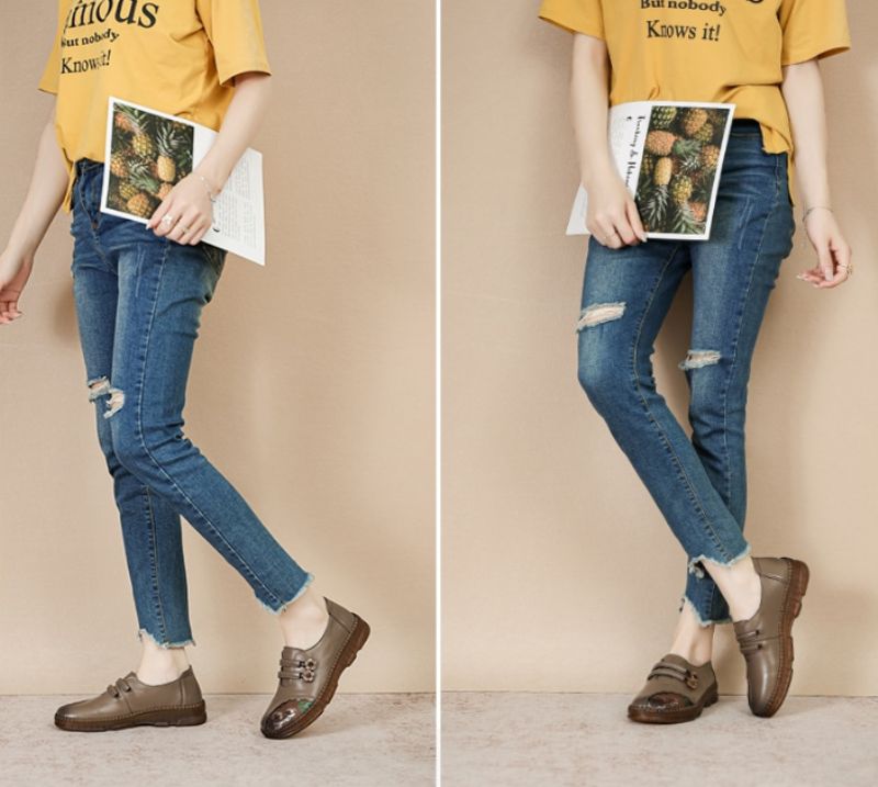 Salome Loafer Schoenen Voor Dames - Khaki