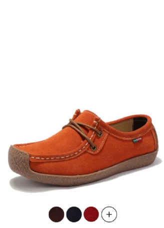 Salvador Dames Veterschoenen Leren Loafer Schoenen