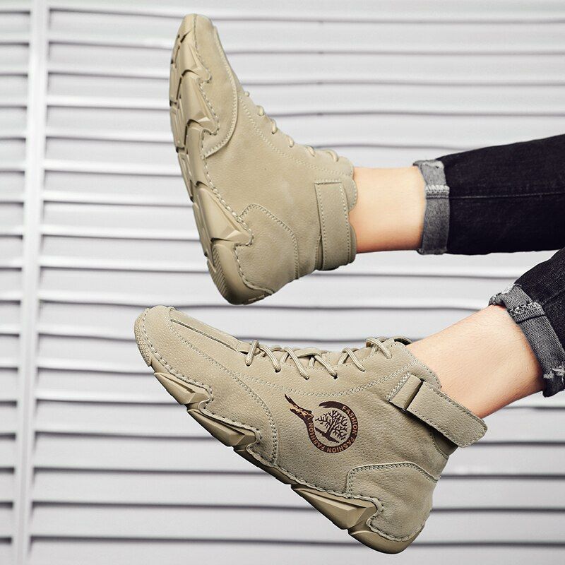 Salvio Heren Klassieke Sneaker - Grijs