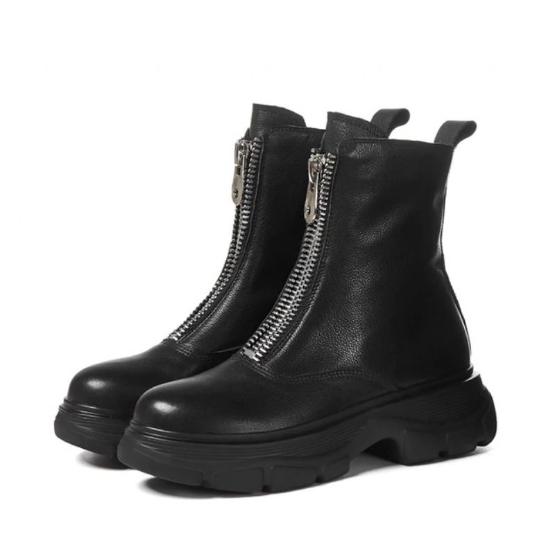 Samay Boots Enkelhoogte - Abrikoos Synthetische voering