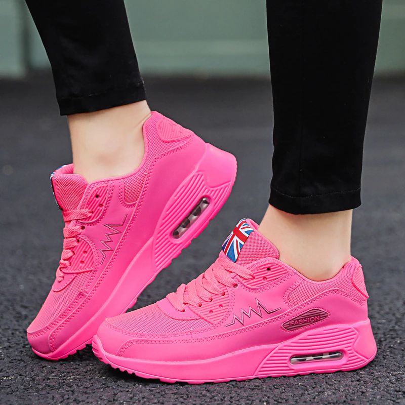 Sand Dames Comfortabele Sneaker Schoenen - Roze