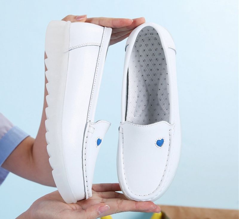 Sandy Dames Loafer Schoenen - Wit