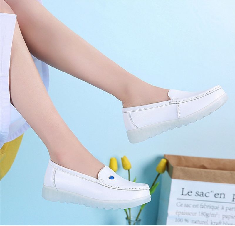 Sandy Dames Loafer Schoenen - Wit
