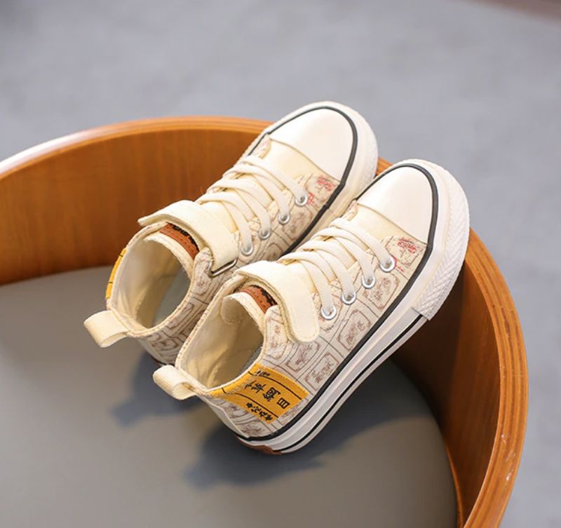 Sant Unisex Hoge Sneaker Voor Kinderen - Beige