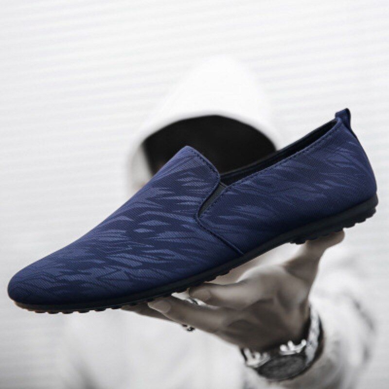 Santen Heren Loafers Casual Schoenen - Zwart