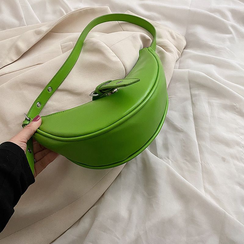Santis Dames Kleine Leren Crossbody Handtas - Groen