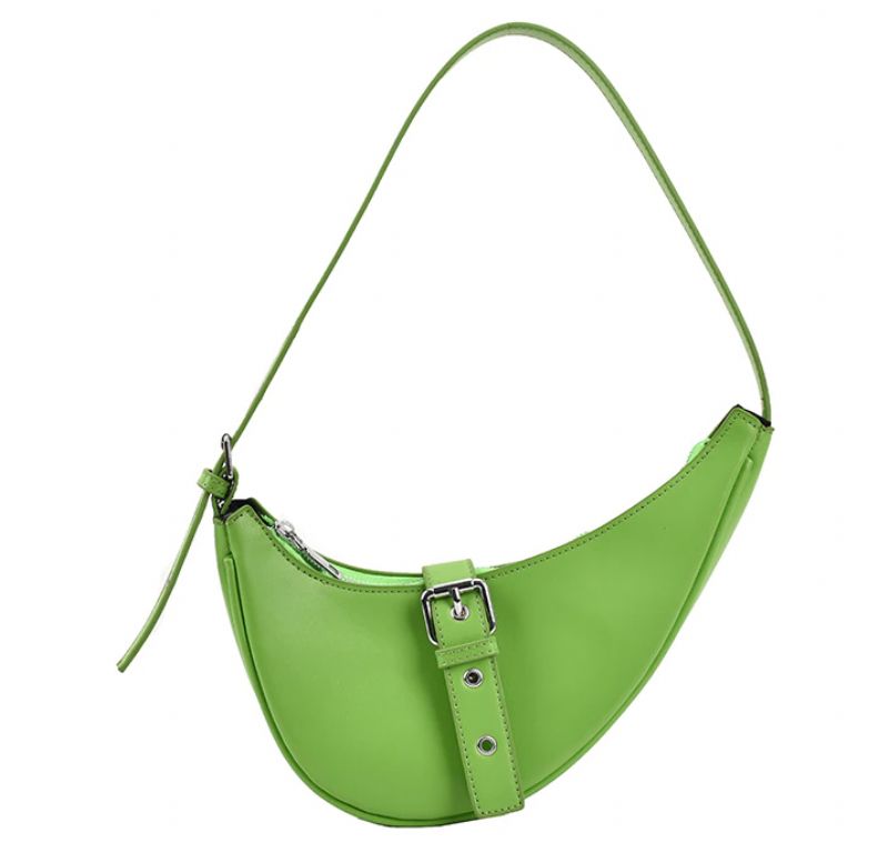 Santis Dames Kleine Leren Crossbody Handtas - Groen