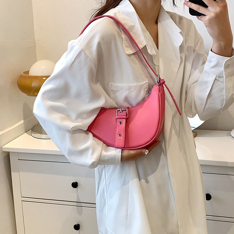 Santis Dames Kleine Leren Crossbody Handtas - Groen