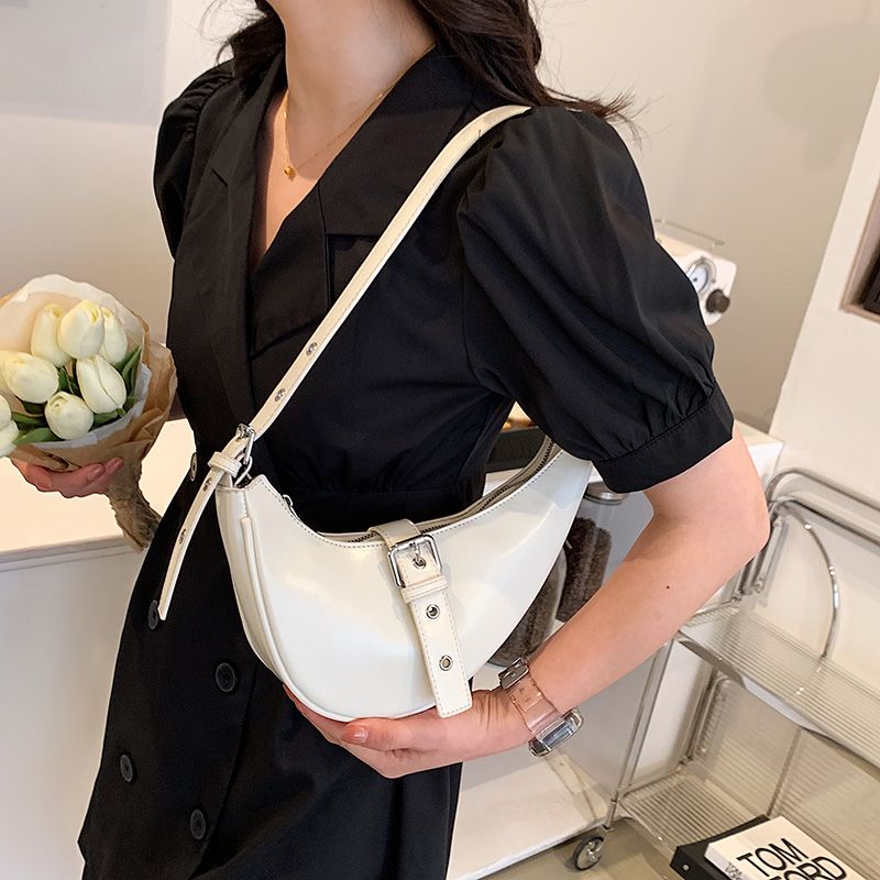 Santis Dames Kleine Leren Crossbody Handtas - Groen