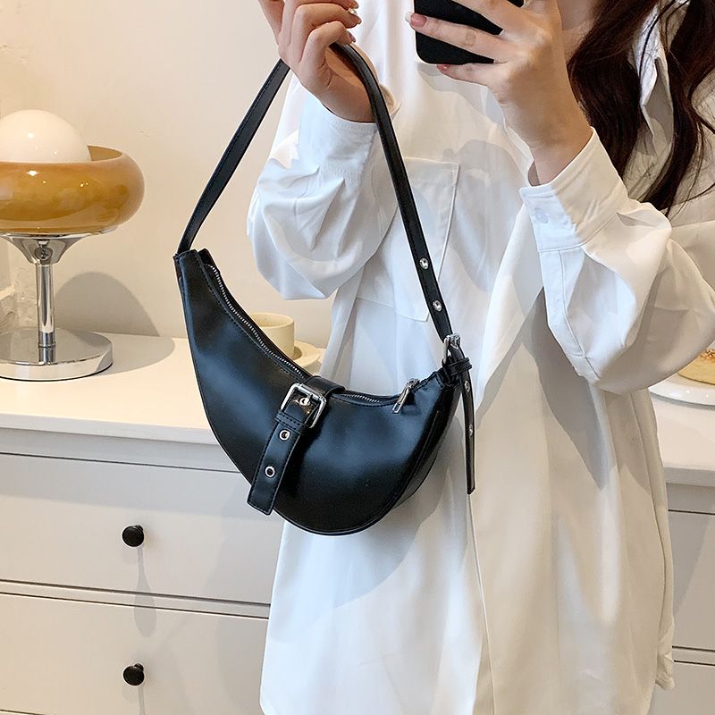 Santis Dames Kleine Leren Crossbody Handtas - Groen