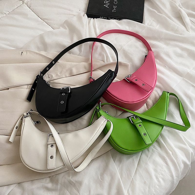 Santis Dames Kleine Leren Crossbody Handtas - Groen