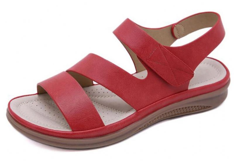 Saula Dames Comfortabele Sandaal - Rood