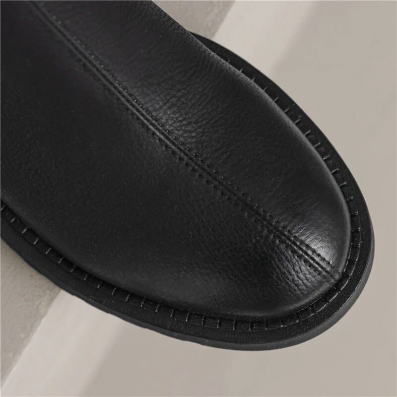 Sayuri Dames Western Short Winter Boots - Zwart