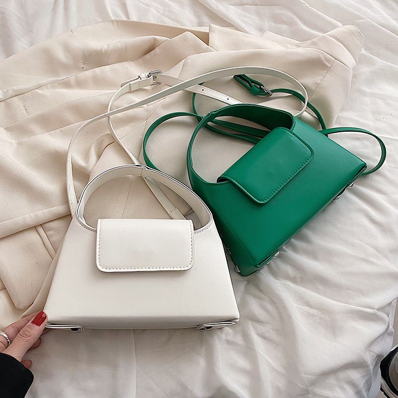 Scala Dames Kleine Kunstleren Handtas - Groen