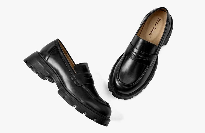 Scala Dames Ronde Neus Loafer Schoenen - Zwart