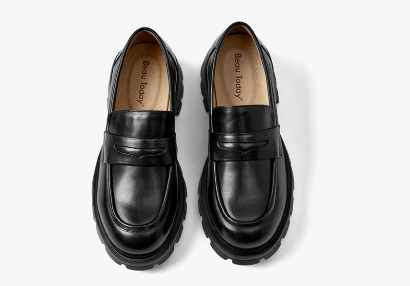 Scala Dames Ronde Neus Loafer Schoenen - Zwart