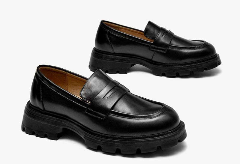 Scala Dames Ronde Neus Loafer Schoenen - Zwart