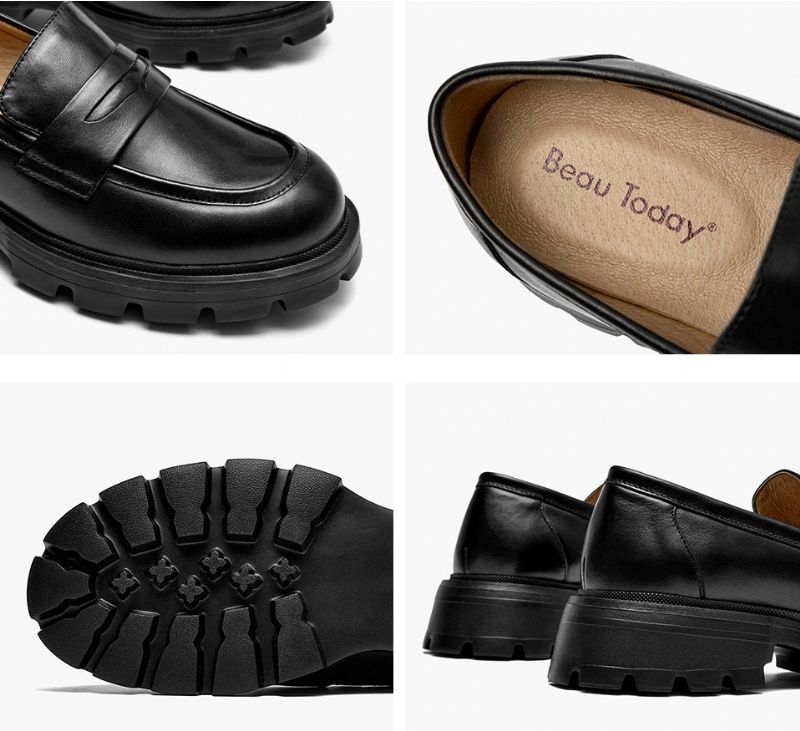 Scala Dames Ronde Neus Loafer Schoenen - Zwart