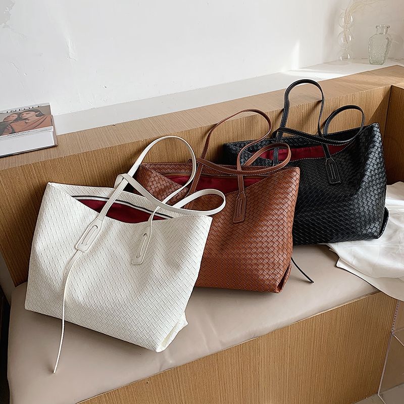 Scala Leren Handtas Met Hoge Capaciteit Voor Dames - Zwart