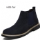 Marineblauw Met Bont