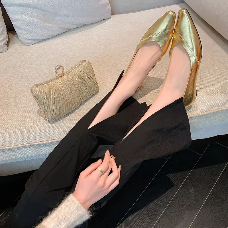 Selena Dames Puntige Elegante Pump - Zwart