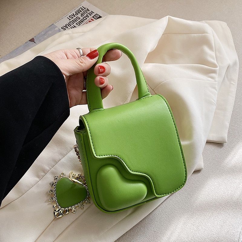 Sere Luxe Mini-ketting Voor Dames Handtas - Groen