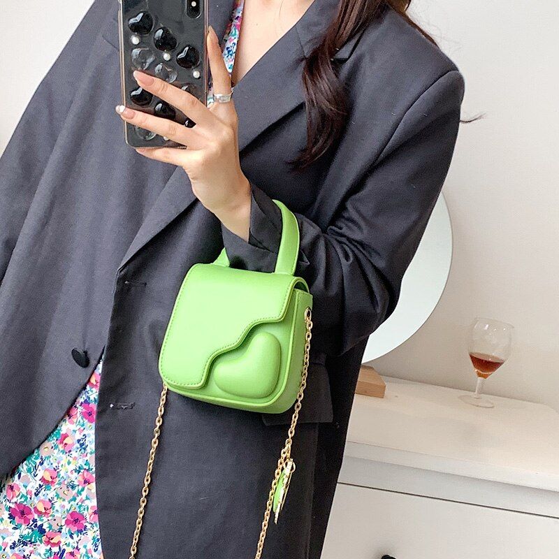 Sere Luxe Mini-ketting Voor Dames Handtas - Groen
