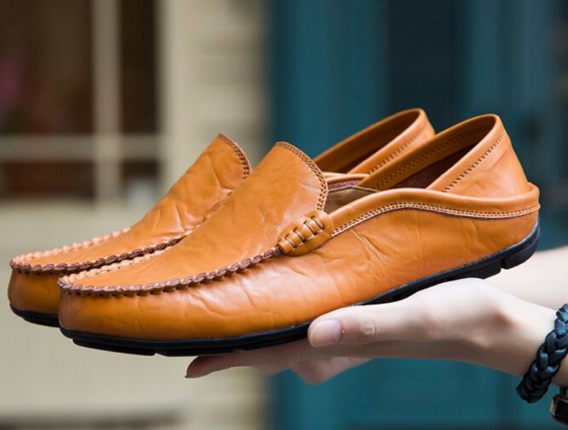 Shake Heren Loafers Casual Schoenen - Geel