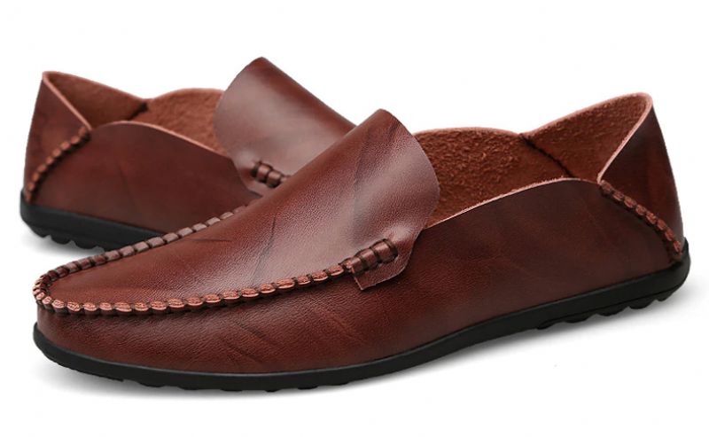 Shake Heren Loafers Comfortabele Schoenen - Koffie