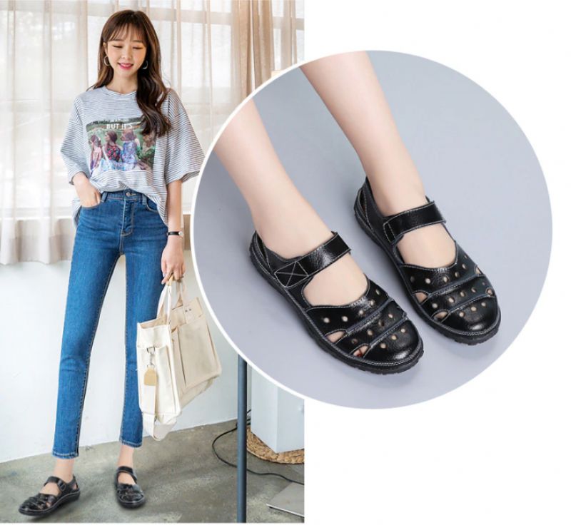 Shani Dames Sandalen Zwart - Zwart