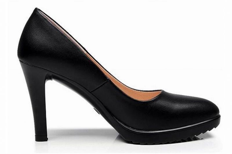 Sharo Dames Pump Schoenen - Zwart