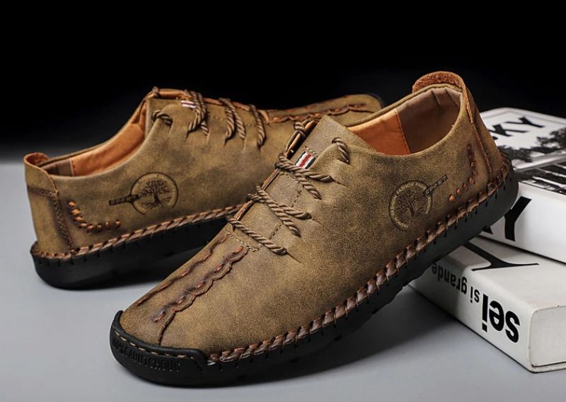 Shaw Heren Loafers Casual Schoenen - Groen
