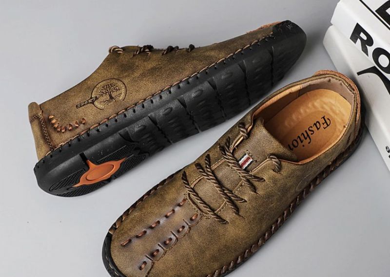 Shaw Heren Loafers Casual Schoenen - Groen