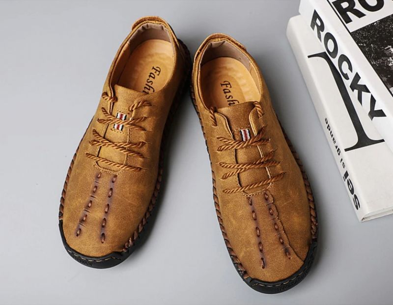 Shaw Heren Loafers Casual Schoenen - Groen