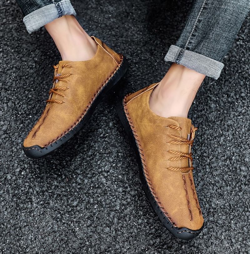 Shaw Heren Loafers Casual Schoenen - Groen