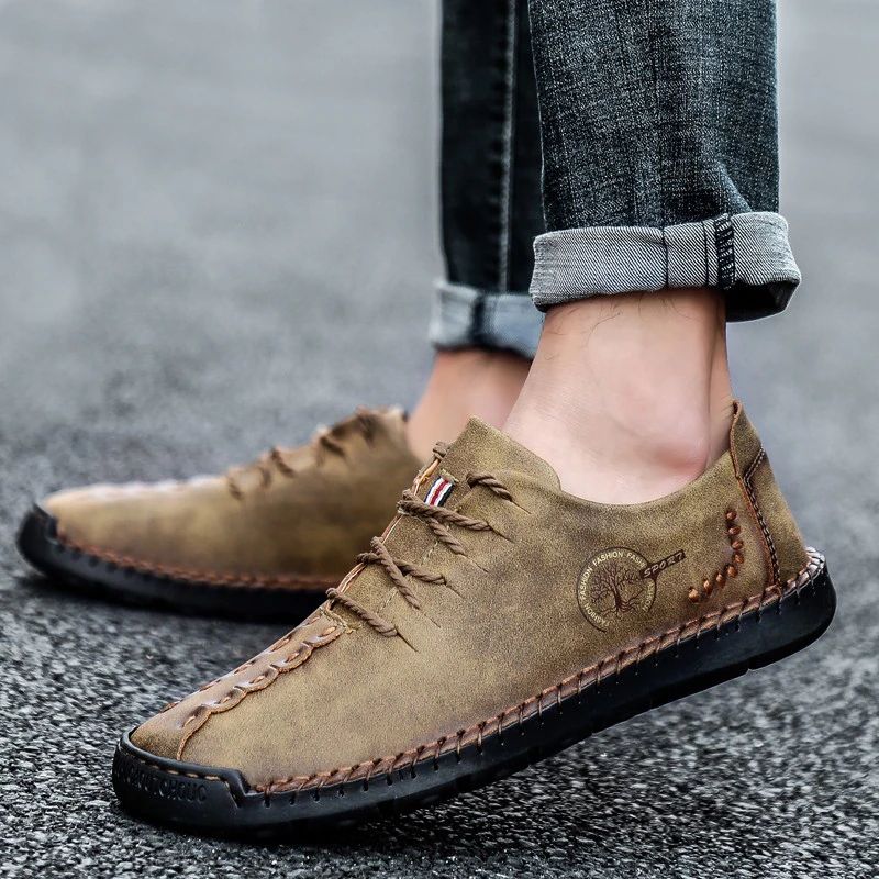 Shaw Heren Loafers Casual Schoenen - Groen