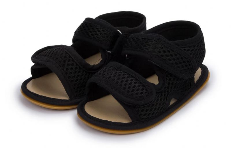 Sheeran Unisex Kinderstrandsandaal - Zwart