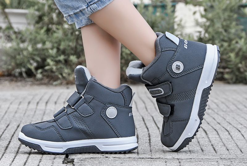 Sheeran Unisex Warme Sneaker Voor Kinderen - Grijs