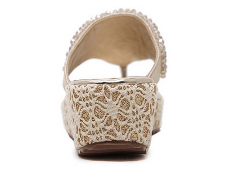 Sherlyn Dames Sandalen Platform - Goud