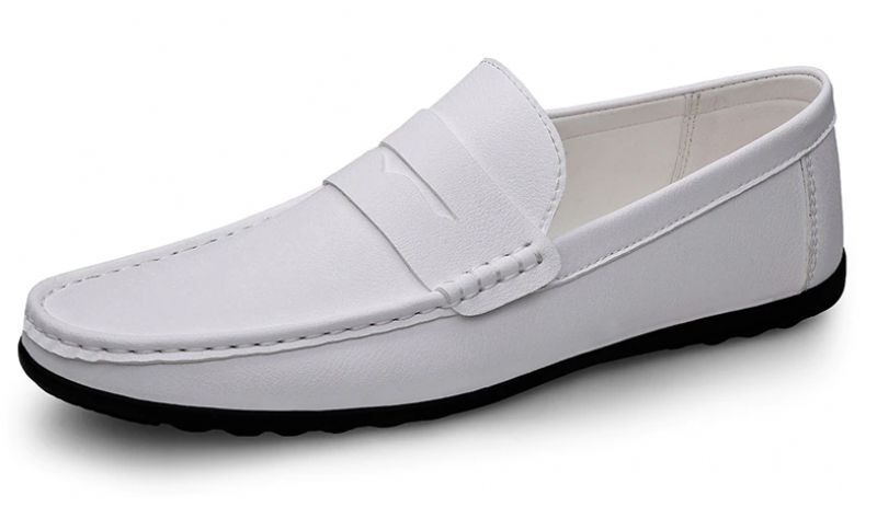 Shinoda Heren Loafers Dress Schoenen - Wit