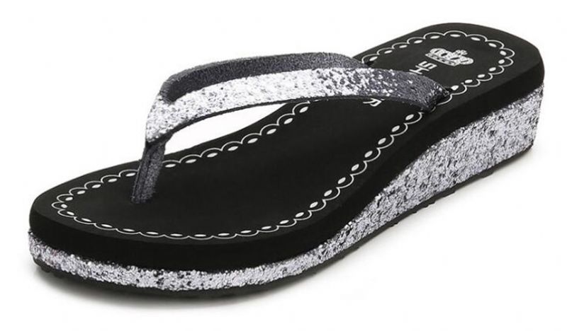 Sifrina Dames Comfortabele Strand Slipper - Zilver