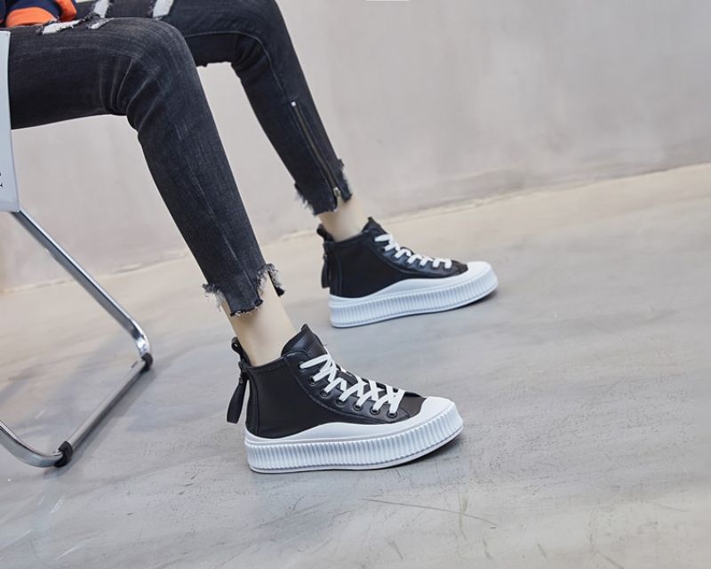 Silvana Dames Enkel Sneaker - Oranje