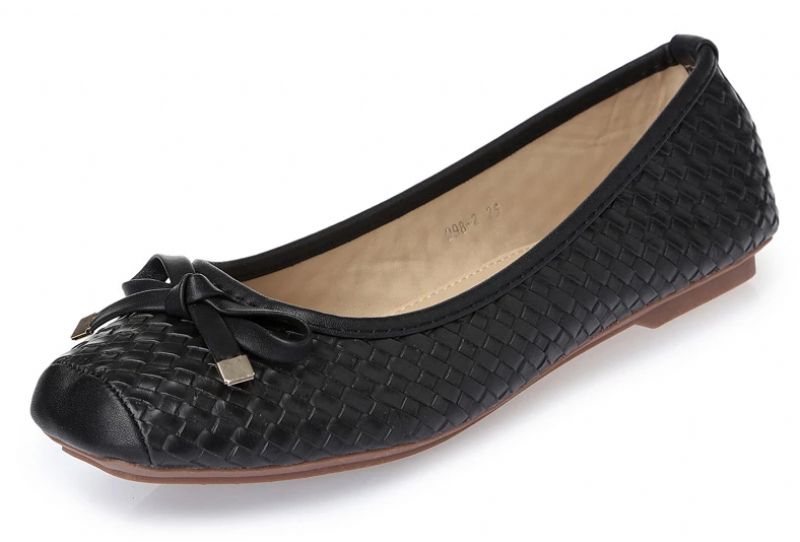 Silvana Dames Platte Schoenen - Zwart