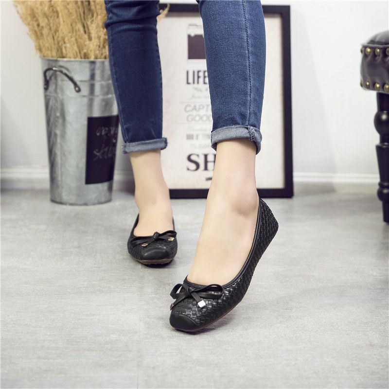 Silvana Dames Platte Schoenen - Zwart