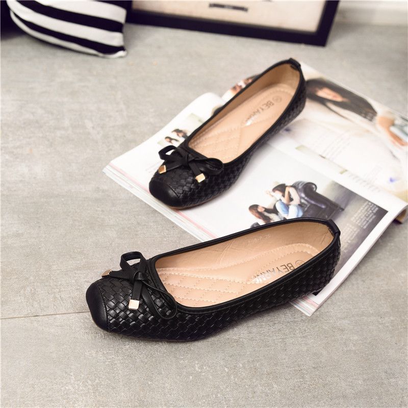 Silvana Dames Platte Schoenen - Zwart
