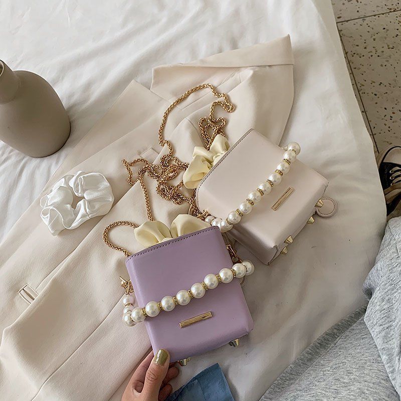 Simon Leren Crossbody-handtas Voor Dames - Wit