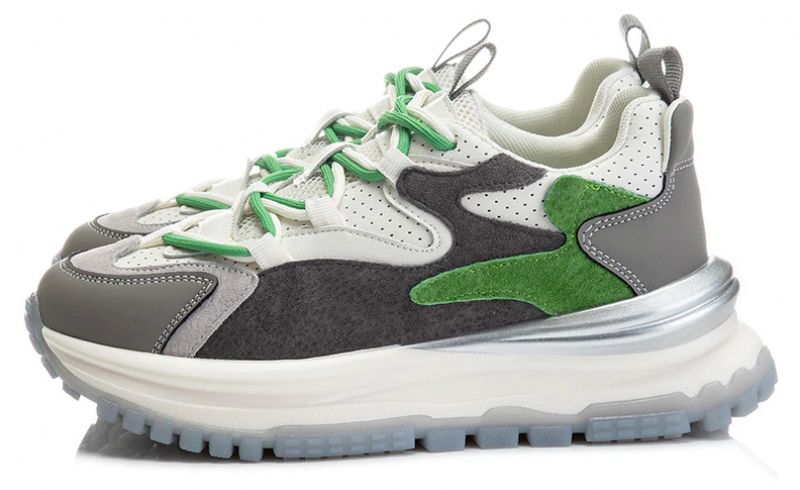 Simone Dames Hoge Kwaliteit Veter Sneaker - Groen