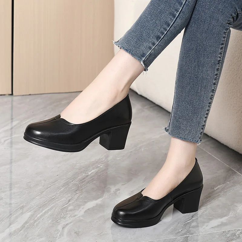 Simone Dames Kantoor Pumps - Bruin
